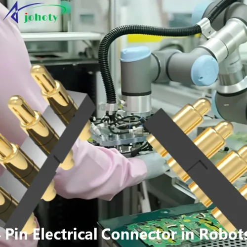4 Pin Electrical Connector Aids Robot in Making Semiconductor