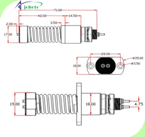 High Current PCB Connector, high current pogo pins, APC0401-12542