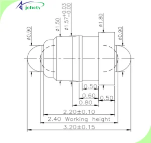 Double Ended Pogo Pin Connector for Low-profile PCB, Amazing