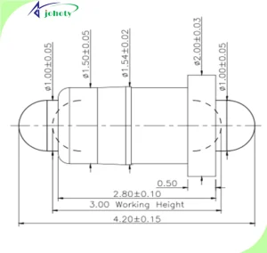 Double Ended Pogo Pin Connector for Low-profile PCB, Flawless