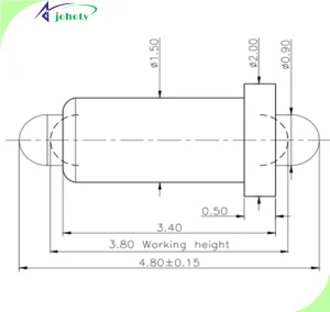 Double Ended Pogo Pin Connector for Low-profile PCB, Remarkable