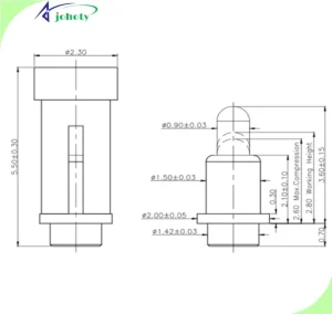 High Frequency Pogo Pins 0.05dB Loss 100% Signal Lock, Remarkable
