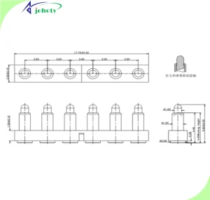 RF Connectors, 99.99% Signal Clarity, Built to Endure, SMT Pogo Pins, 6 pin connector