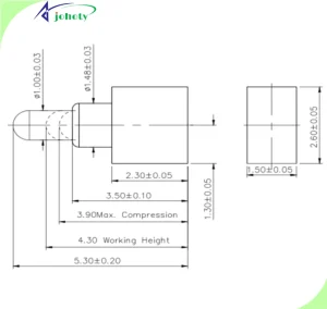 Right Angle Pogo Pin Low-Profile, Design for Flexible OEM, Excellent