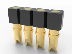 Solder cup pogo pin, 5μm Gold 50A for UAV Power, Signal, Remarkable