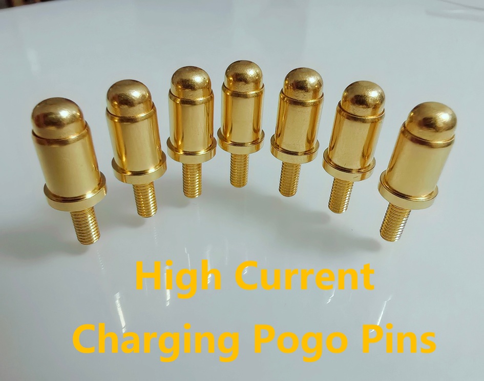 High-Current Charging Pogo Pins, pogo pin, pogo pin connector, spring loaded pins, spring loaded connectors, custom pogo pins, custom pogo pin manufacturer-Johoty