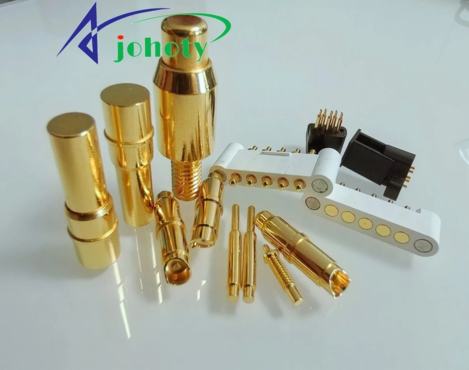 Johoty Tech, spring loaded pin, pogo pins, spring loaded connector, right angle pogo pin, custom pogo pin manufacturer - Johoty
