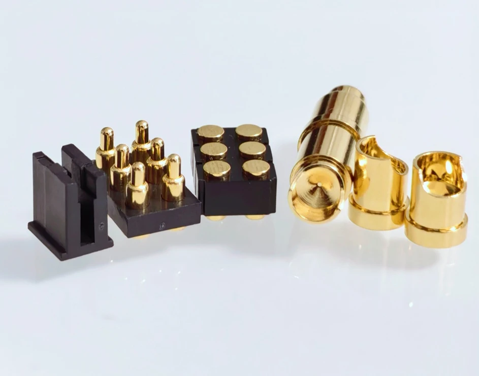 Pogo pin connector, Custom Precision Components, spring loaded pin, pogo pins, spring loaded connector, custom pogo pin manufacturer - Johoty