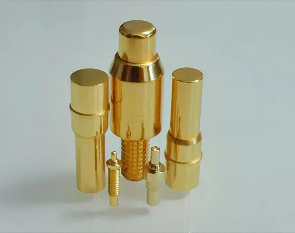 Pogo pins, Custom Precision Components, spring loaded pin, pogo pins, spring loaded connector, custom pogo pin manufacturer - Johoty