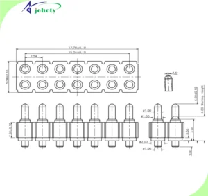 high vibration pogo pins - pogo pin connector - APC0518-14254