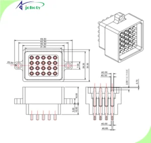 high vibration pogo pins - pogo pin connector - APC0518-30361