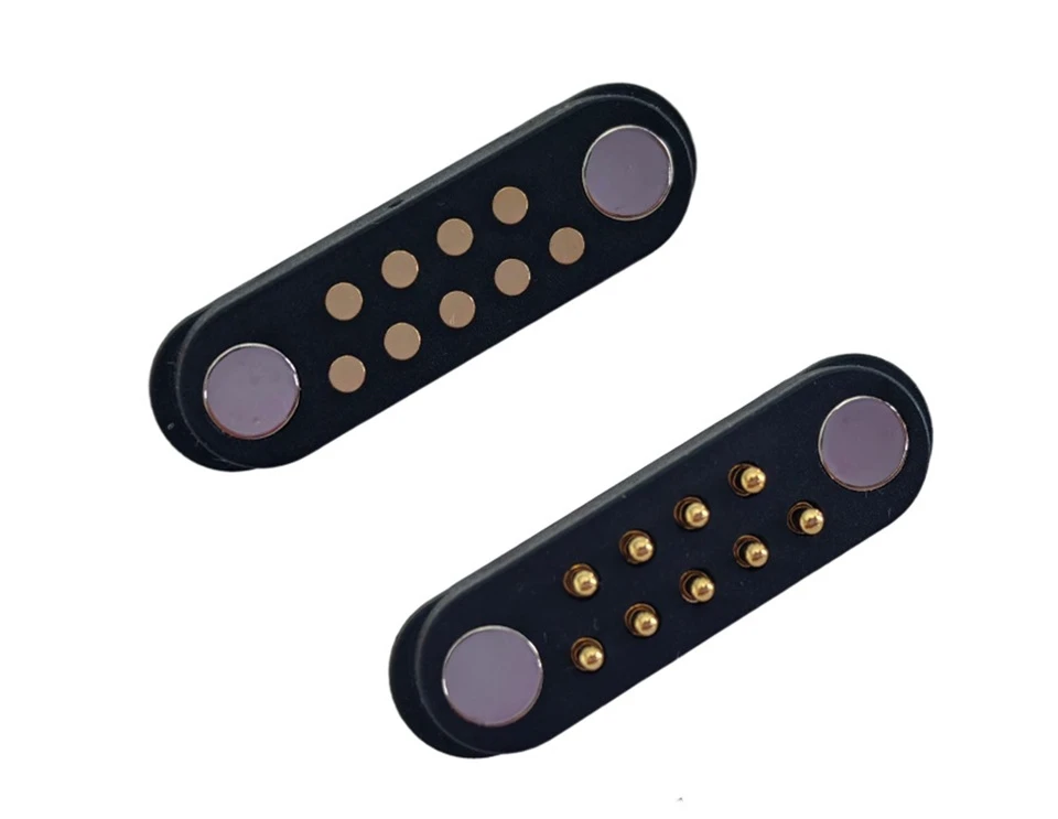 IP65 pogo pin connector, 9 pin magnetic, custom magnetic pogo pin connector, IP67 magnetic pogo pin connector, pogo pin manufacturer