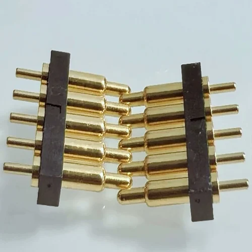 Through hole pogo pin connector, Board-to-board pogo pin connector, Mixed power and signal pogo pin connector with larger high-current contacts