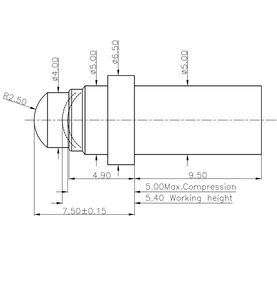 battery charging pogo pin connector, 50A pogo pin, custom high current pogo pin connector, pogo pin manufacturer