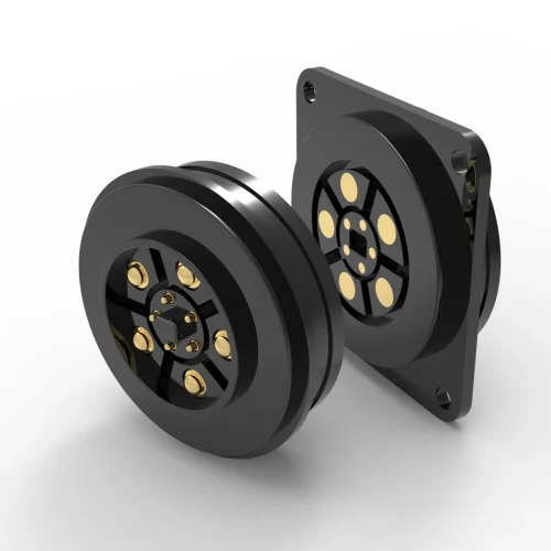 custom power signal connector, 50A pogo pin connector, custom hybrid pogo pin connector, pogo pin manufacturer