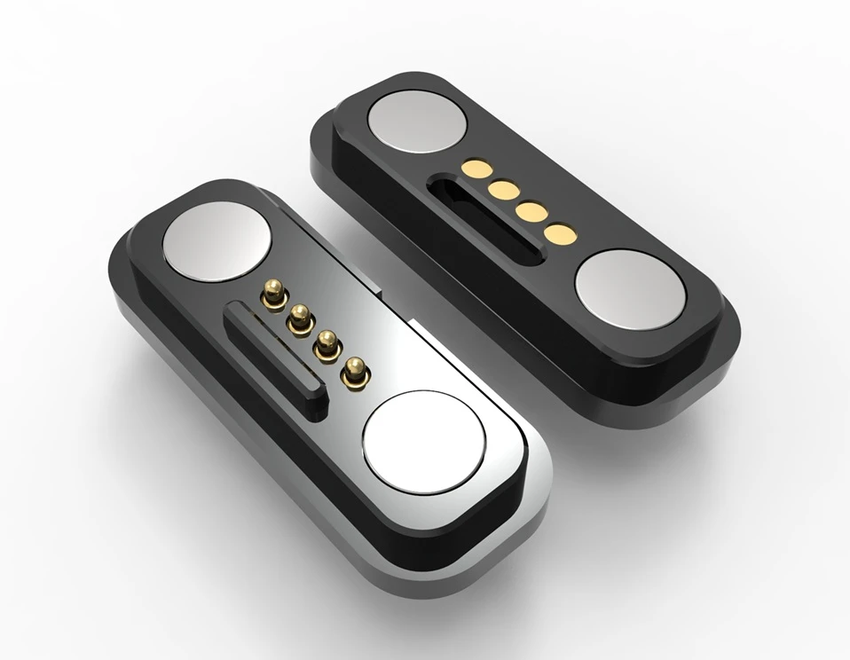 high current magnetic pogo pin connector, custom magnetic pogo pin connector, IP67 magnetic pogo pin connector, pogo pin manufacturer