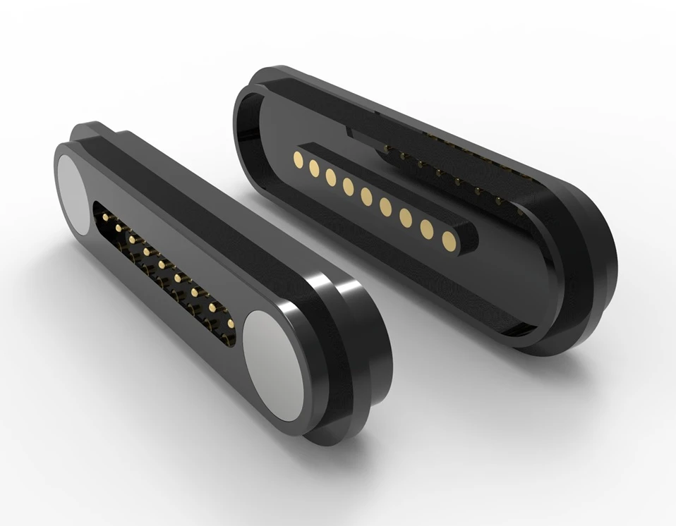 low profile magnetic pogo pin connector, custom magnetic pogo pin connector, IP67 magnetic pogo pin connector, pogo pin manufacturer