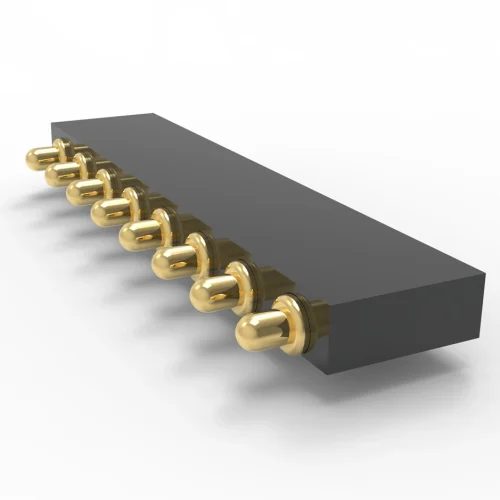 mixed power and signal pogo pin connector, 50A pogo pin connector, custom hybrid pogo pin connector, pogo pin manufacturer