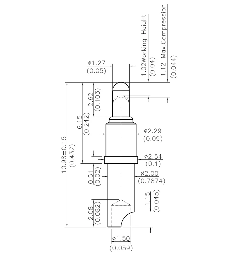 reliable electrical contact solution, 50A spring loaded pin, custom high current pogo pin connector, pogo pin manufacturer