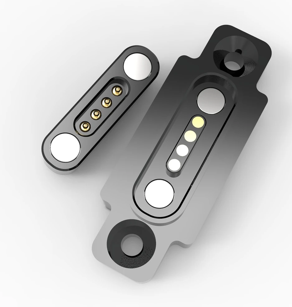 self aligning magnetic pogo pin connector, custom magnetic pogo pin connector, IP67 magnetic pogo pin connector, pogo pin manufacturer