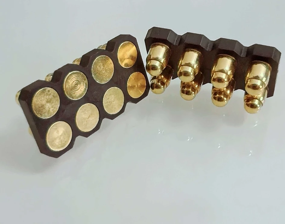 Optimized spring force design for SMT pogo pin connector, SMT pogo pin connector manufacturer, custom SMT pogo pin connector, pogo pin manufacturer