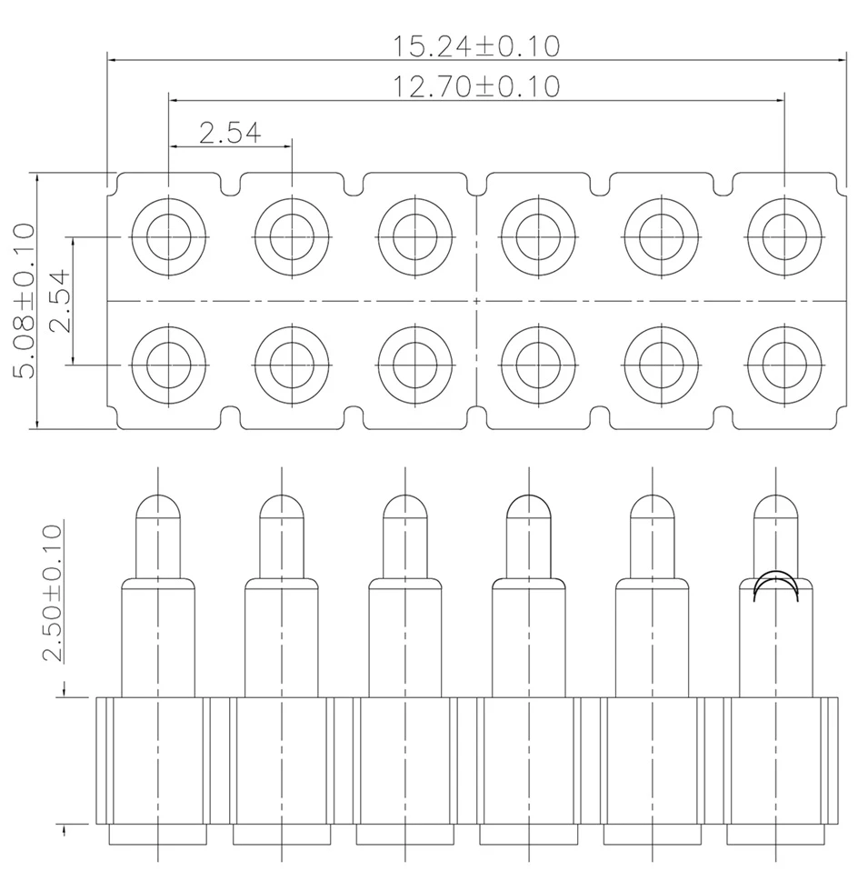 Precision SMT pogo pin connector mounted on PCB for reliable surface mount electrical connection, pogo pin manufacturer