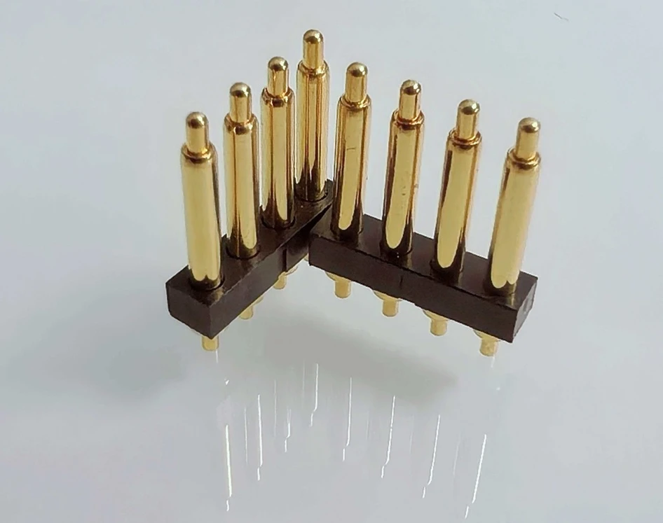 Spring-loaded through hole pogo pin contact mechanism for PCB connection, custom through hole pogo pin connector, pogo pin manufacturer