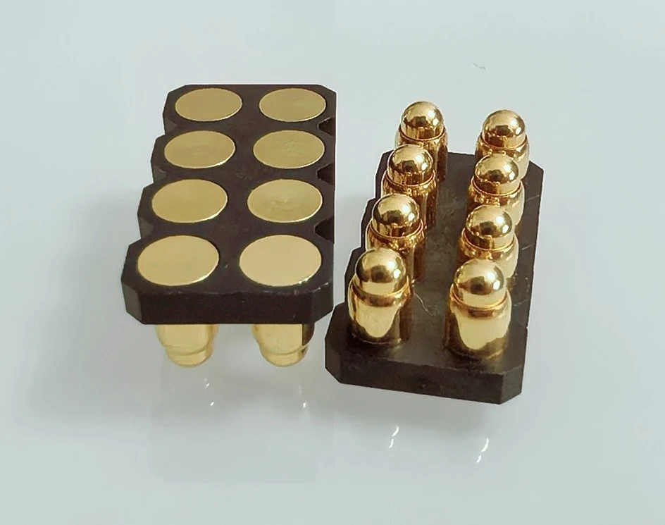 compact blind mating power pogo pin connector, prototype request, and quotation, custom hybrid pogo pin connector