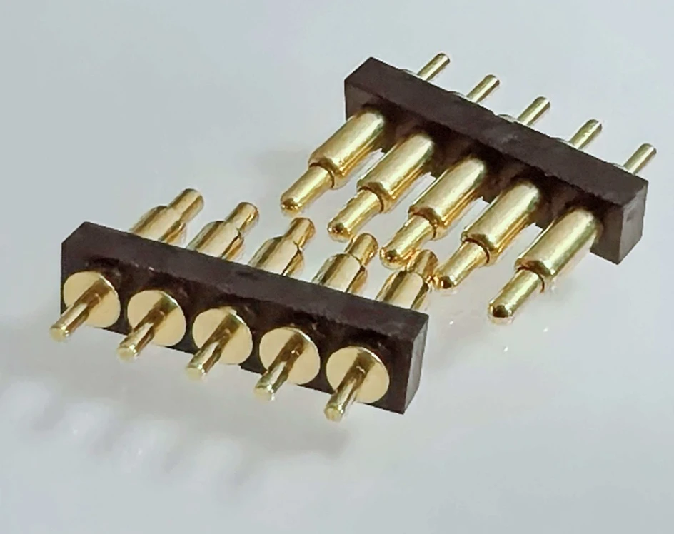 compact power and data hybrid pogo pin connector, prototype request, and quotation, custom hybrid pogo pin connector