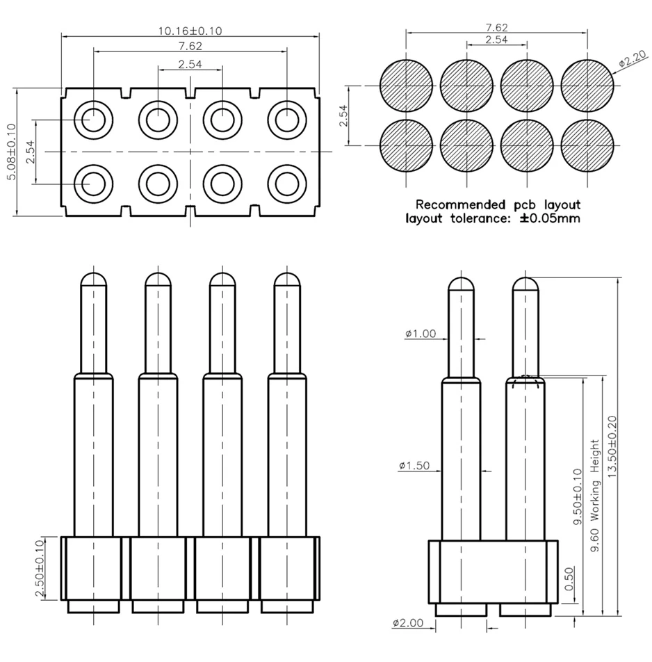 custom SMT pogo pin connector, SMT pogo pin connector manufacturer, custom SMT pogo pin connector, pogo pin manufacturer