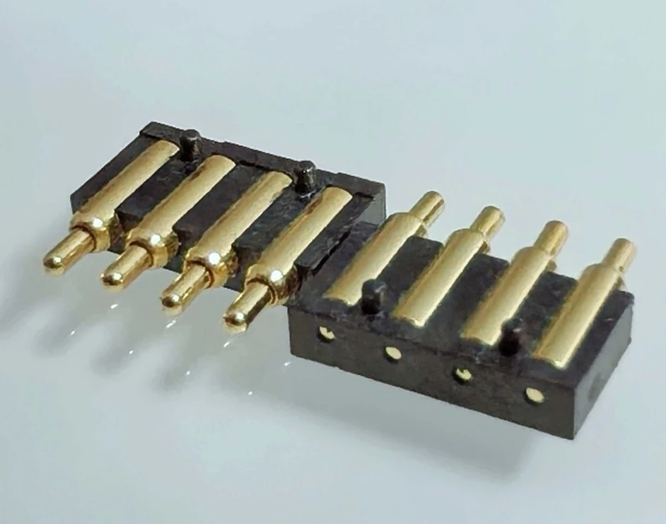 custom spring loaded connector array, prototype request, and quotation, custom hybrid pogo pin connector