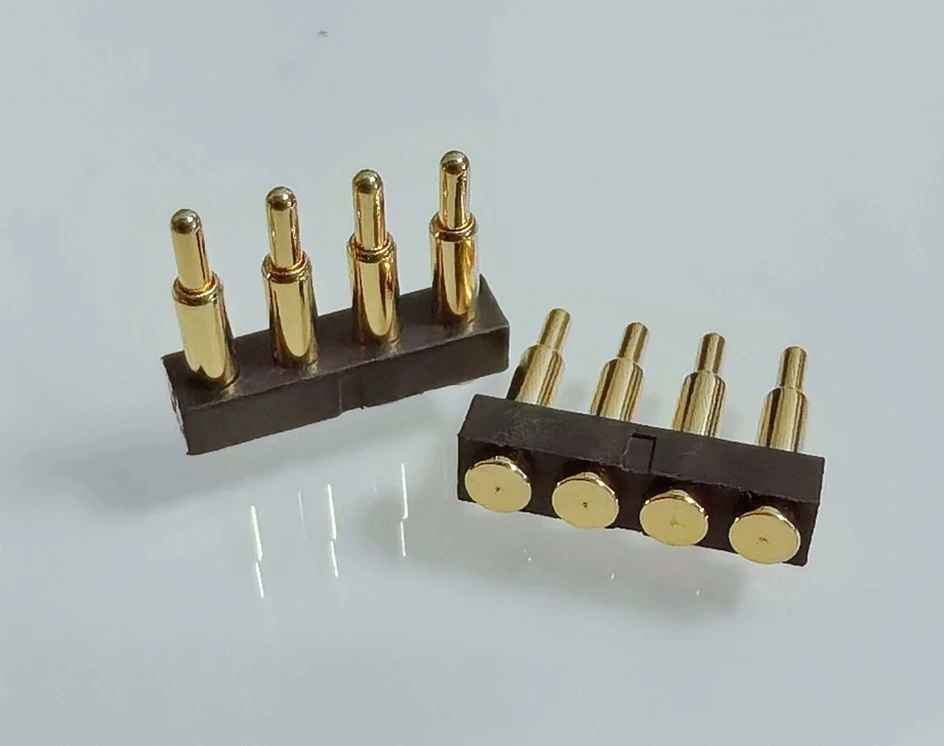 pogo pin spring loaded connector, blind mate spring loaded connector, custom spring loaded connector, pogo pin manufacturer