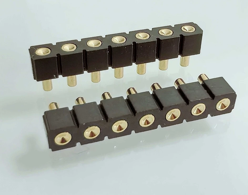 solder through hole pogo pin connector, custom through hole pogo pin connector, pogo pin manufacturer