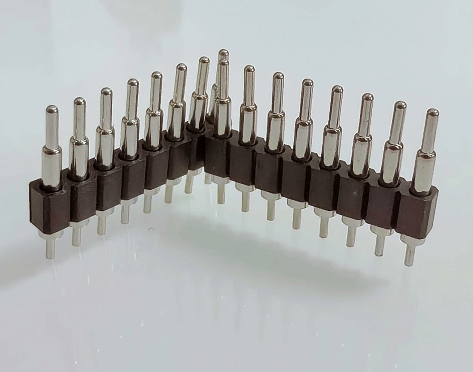 spring loaded connector working stroke and tolerance compensation diagram