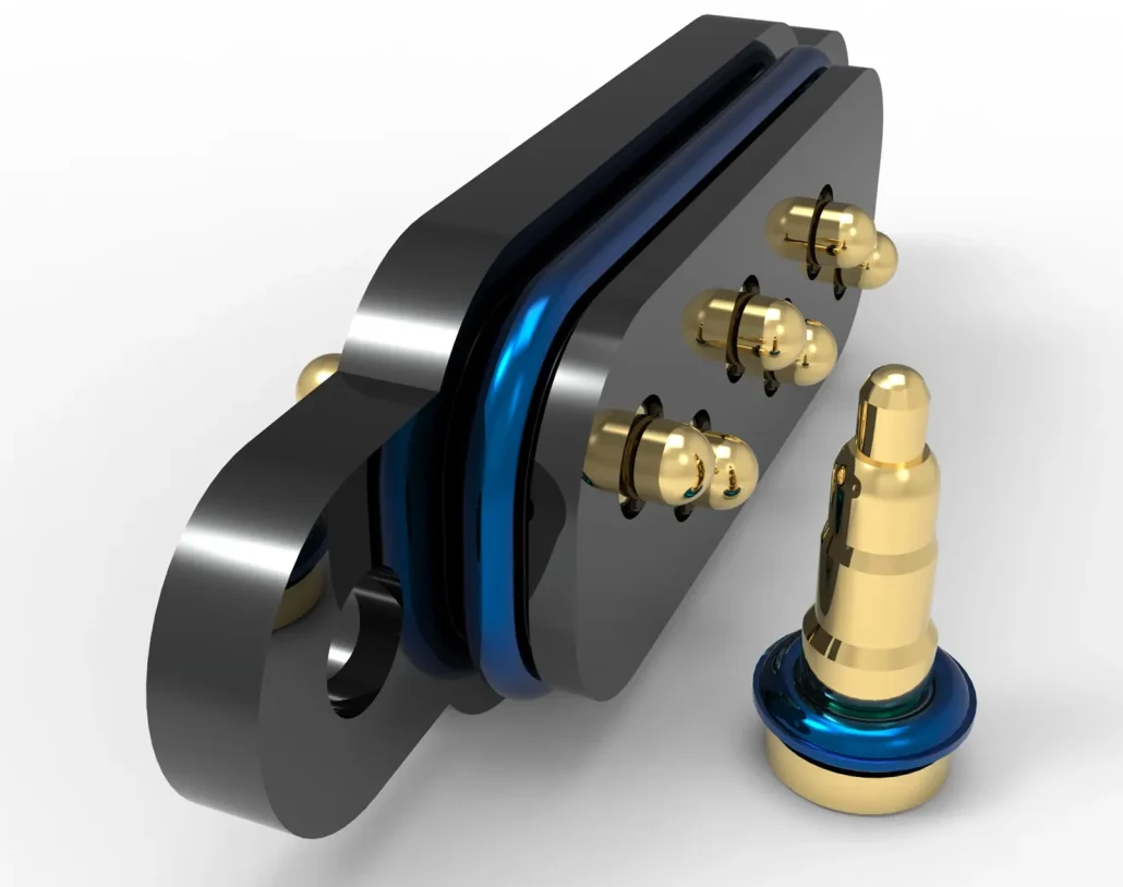 Gasket, O-Ring, and Encapsulation Integration Solutions, precision gold-plated pogo pins and spring-loaded connector solutions by pogo pin manufacturer JOHOTY