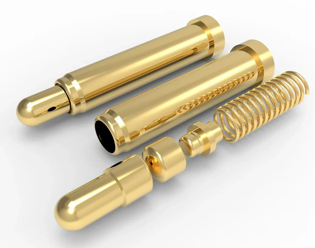 Low-Wear Plunger Tip Solutions, precision gold-plated pogo pins and spring-loaded connector solutions by pogo pin manufacturer JOHOTY