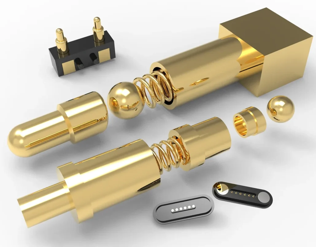 Multi-contact spring loaded pogo pin connector assembly, solutions for reliable electrical connections by pogo pin manufacturer JOHOTY
